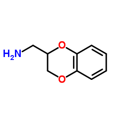 2-氨甲基-1,4-苯并二噁烷结构式