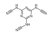 2,4,6-tris(cyanoamino)-1,3,5-triazine Structure