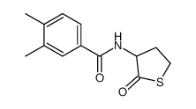 3,4-dimethyl-N-(2-oxothiolan-3-yl)benzamide Structure