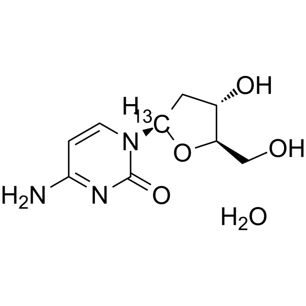 2'-Deoxycytidine-13C monohydrate结构式