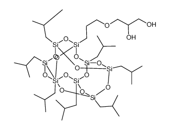 PSS-(2,3-丙二醇)丙氧基-七异丁基取代结构式
