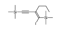 [1-iodo-2-(2-trimethylsilylethynyl)pent-1-enyl]-trimethylsilane结构式