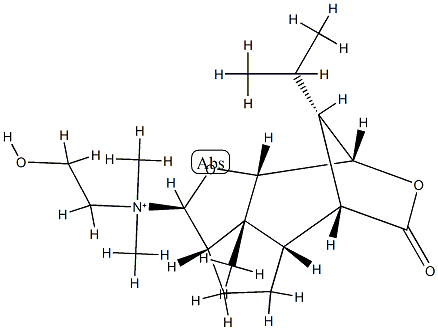 N-(2-Hydroxyethyl)-N,N-dimethyl-12-oxo-14-nor-1-oxadendroban-2α-aminium Structure
