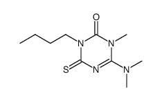 3-butyl-6-dimethylamino-1-methyl-4-thioxo-3,4-dihydro-1H-[1,3,5]triazin-2-one Structure