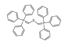 bis((triphenyl-l5-phosphanylidene)methyl)sulfane Structure