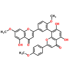 Amentoflavone-4',4",7-trimethyl Ether Structure