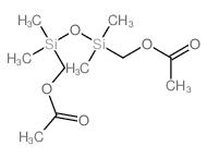 1,1,3,3-四甲基-1,3-二硅氧烷亚基二甲醇二乙酸酯结构式