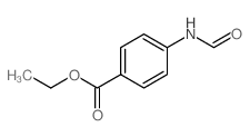 4-甲酰氨基苯甲酸乙酯结构式