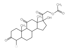 [2-(4-chloro-17-hydroxy-10,13-dimethyl-3,11-dioxo-1,2,4,5,6,7,8,9,12,14,15,16-dodecahydrocyclopenta[a]phenanthren-17-yl)-2-oxo-ethyl] acetate Structure