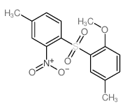 1-methoxy-4-methyl-2-(4-methyl-2-nitro-phenyl)sulfonyl-benzene结构式