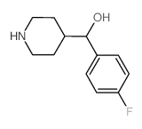 (4-Fluorophenyl)(piperidin-4-yl)methanol Structure