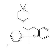 3-benzyl-4-(4,4-dimethylpiperazin-4-ium-1-yl)-2-phenylbutan-2-ol,iodide结构式