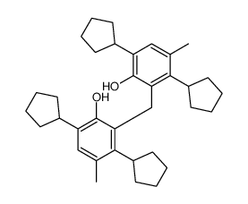 2,2'-methylenebis[3,6-dicyclopentyl-p-cresol] Structure