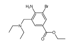 4-Amino-3-bromo-5-[(diethylamino)methyl]benzoic acid ethyl ester结构式