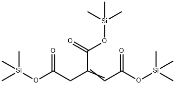 1-Propene-1,2,3-tricarboxylic acid tris(trimethylsilyl) ester Structure