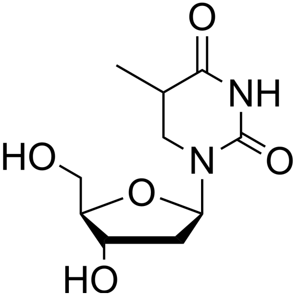 5,6-二氢胸腺嘧啶脱氧核苷结构式
