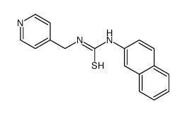1-naphthalen-2-yl-3-(pyridin-4-ylmethyl)thiourea结构式