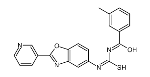 Benzamide, 3-methyl-N-[[[2-(3-pyridinyl)-5-benzoxazolyl]amino]thioxomethyl]- (9CI) Structure