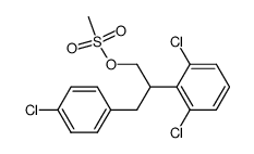 4-chloro-β-(2,6-dichlorophenyl)benzenepropanol methanesulfonate Structure