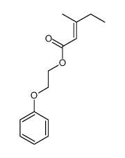 2-phenoxyethyl 3-methylpent-2-enoate Structure