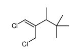 1-chloro-2-(chloromethyl)-3,4,4-trimethylpent-1-ene Structure