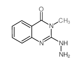 2-肼基-3-甲基喹唑啉-4(3h)-酮结构式