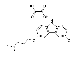 [3-(6-Chloro-9H-carbazol-3-yloxy)-propyl]-dimethyl-amine; compound with oxalic acid结构式