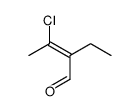 (E)-3-chloro-2-ethylbut-2-enal结构式