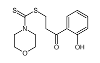 [3-(2-hydroxyphenyl)-3-oxopropyl] morpholine-4-carbodithioate Structure