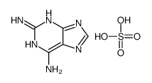 7H-purine-2,6-diamine,sulfuric acid Structure