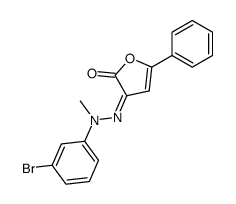 3-[(3-Bromo-phenyl)-methyl-hydrazono]-5-phenyl-3H-furan-2-one结构式