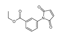 ethyl 3-(2,5-dioxopyrrol-1-yl)benzoate结构式