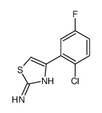 4-(2-chloro-5-fluorophenyl)-1,3-thiazol-2-amine结构式