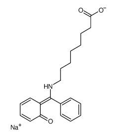 sodium,8-[[(Z)-(6-oxocyclohexa-2,4-dien-1-ylidene)-phenylmethyl]amino]octanoate Structure
