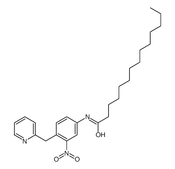 N-[3-nitro-4-(pyridin-2-ylmethyl)phenyl]tetradecanamide Structure