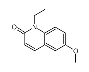 1-ethyl-6-methoxy-2-quinolone结构式