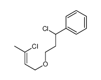 [1-chloro-3-(3-chlorobut-2-enoxy)propyl]benzene Structure