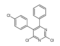 2,4-dichloro-5-(4-chlorophenyl)-6-phenylpyrimidine Structure