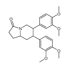 6,7-bis(3,4-dimethoxyphenyl)-2,5,6,7,8,8a-hexahydro-1H-indolizin-3-one Structure