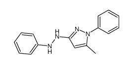 5-methyl-1-phenyl-3-(N'-phenyl-hydrazino)-1H-pyrazole结构式