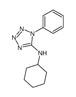 cyclohexyl-(1-phenyl-1H-tetrazol-5-yl)-amine Structure