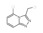 2-chloro-9-(chloromethyl)-1,7,8-triazabicyclo[4.3.0]nona-2,4,6,8-tetraene Structure