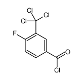4-fluoro-3-(trichloromethyl)benzoyl chloride Structure