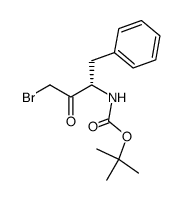 tert-butyl 4-bromo-3-oxo-1-phenylbutan-2-ylcarbamate Structure