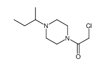 Piperazine, 1-(chloroacetyl)-4-(1-methylpropyl)- (9CI) Structure