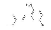 methyl (E)-3-(2-amino-5-bromophenyl)prop-2-enoate结构式