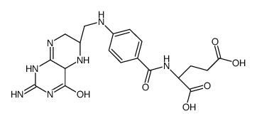 (S)-N-[4-[[(2-Amino-1,4,5,6,7,8-hexahydro-4-oxo-6-pteridinyl)Methyl]amino]benzoyl]-L-glutamic Acid Structure