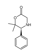 (S)-6,6-dimethyl-5-phenylmorpholin-2-one结构式