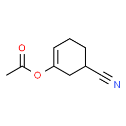 3-Cyclohexene-1-carbonitrile,3-(acetyloxy)-(9CI) Structure