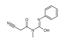 1-(2-氰基乙酰基)-1-甲基-3-苯脲结构式